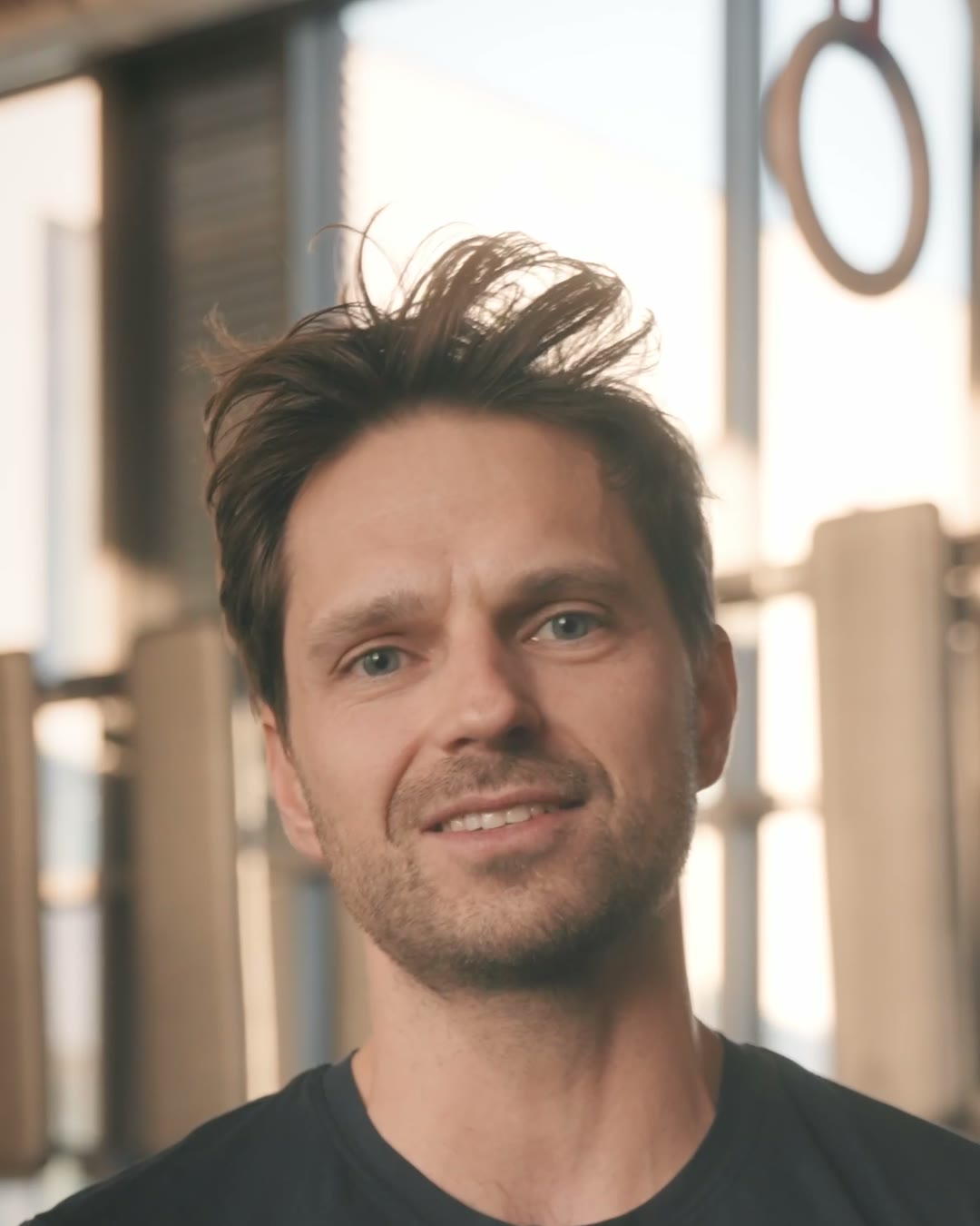 Konrad "Skorek", a club member, in a frame from his interview