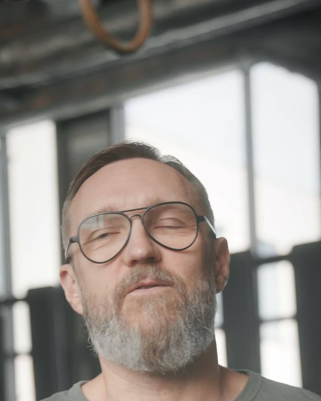 Szymon, a club member, in a frame from his interview